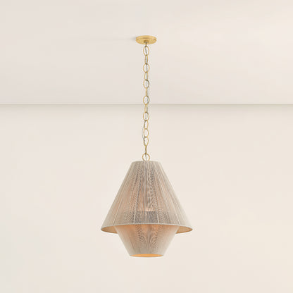 Mitzi by Hudson Valley Lighting Eleanor Small Pendant in Aged Brass, detail view 5