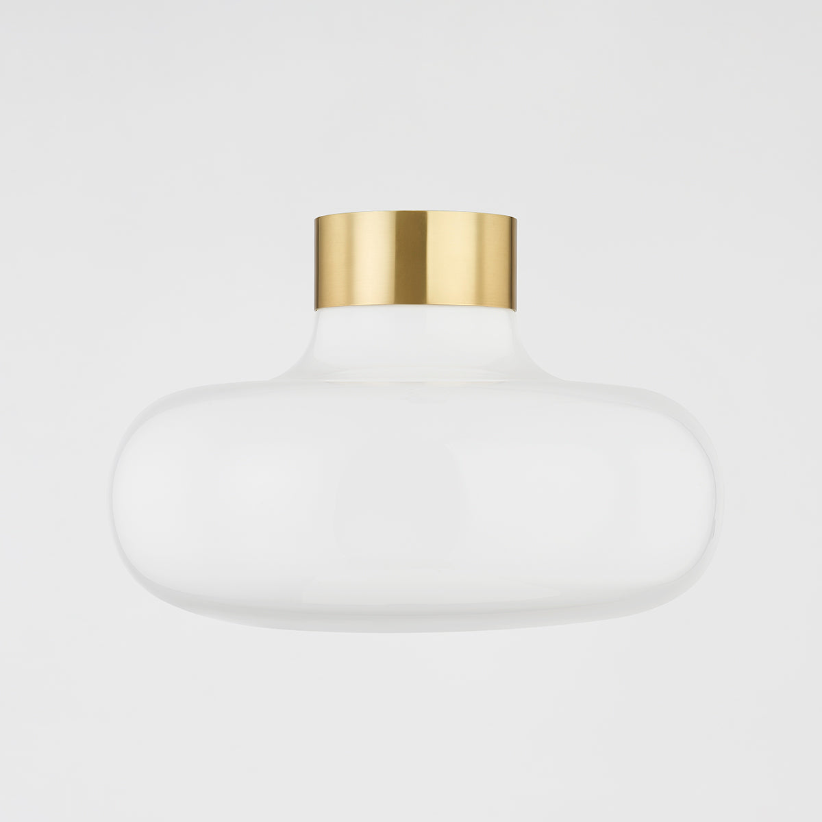 Mitzi by Hudson Valley Lighting Eliana Flush Mount in Aged Brass, detail view 1