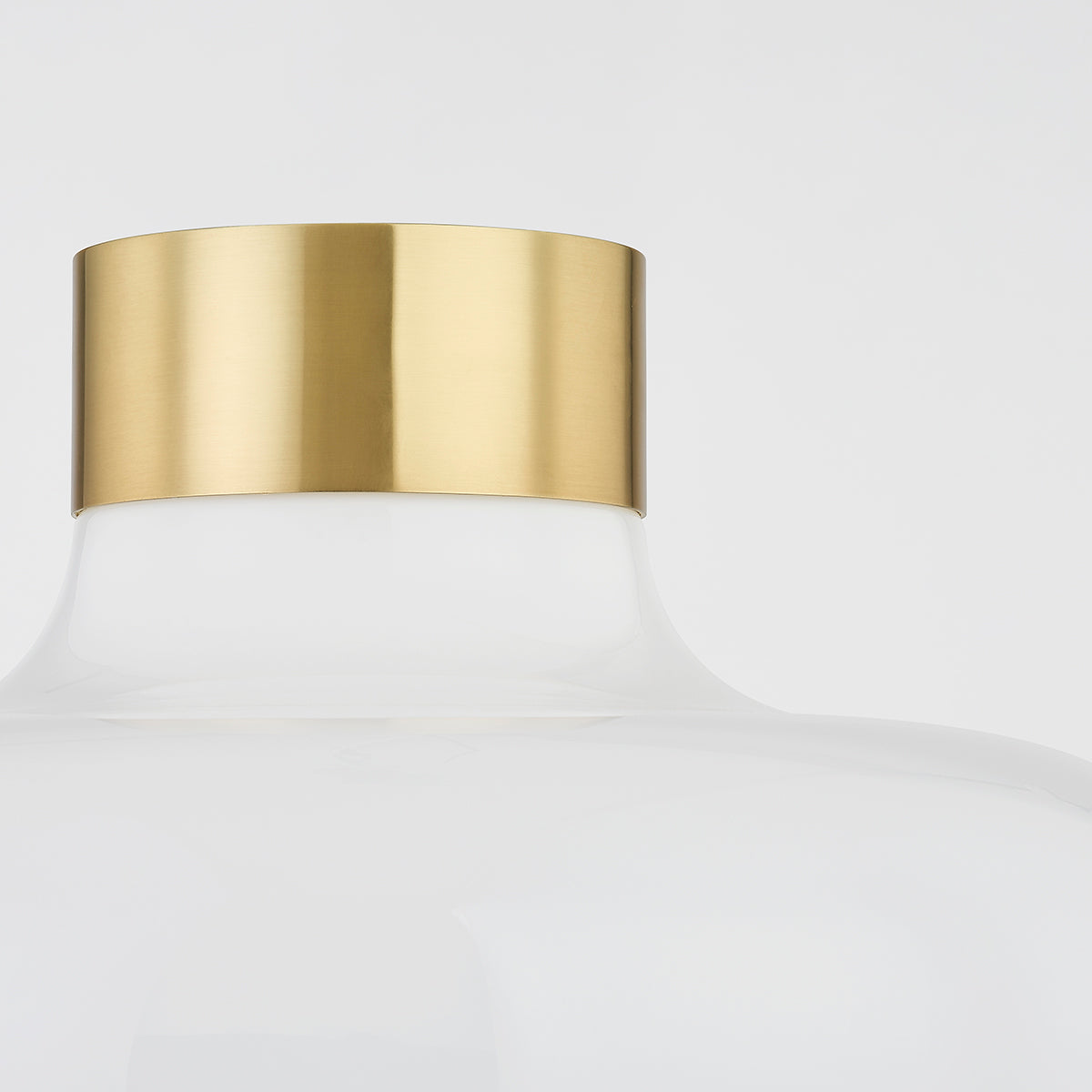 Mitzi by Hudson Valley Lighting Eliana Flush Mount in Aged Brass, detail view 2