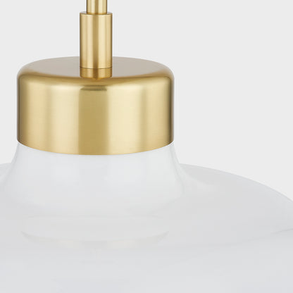 Mitzi by Hudson Valley Lighting Eliana Pendant in Aged Brass, detail view 2