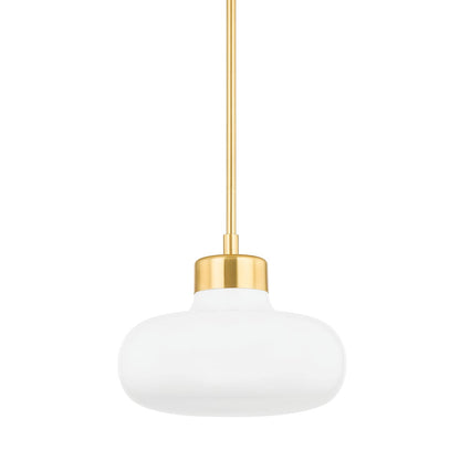 Mitzi by Hudson Valley Lighting Eliana Pendant in Aged Brass