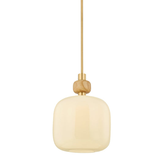 Mitzi by Hudson Valley Lighting Elise Large Pendant in Aged Brass