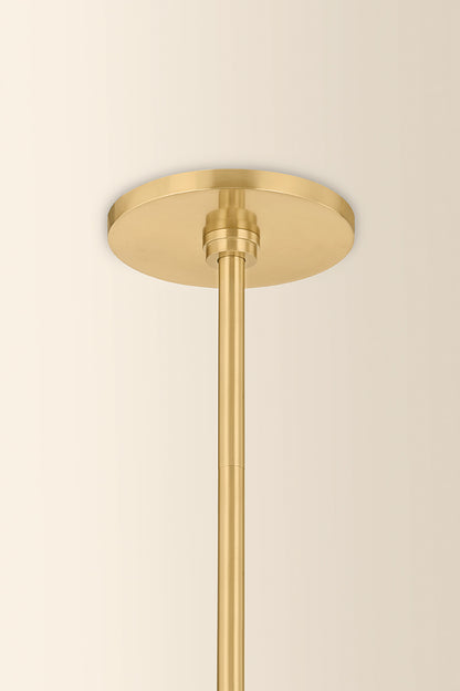 Mitzi by Hudson Valley Lighting Elise Large Pendant in Aged Brass, detail view 1