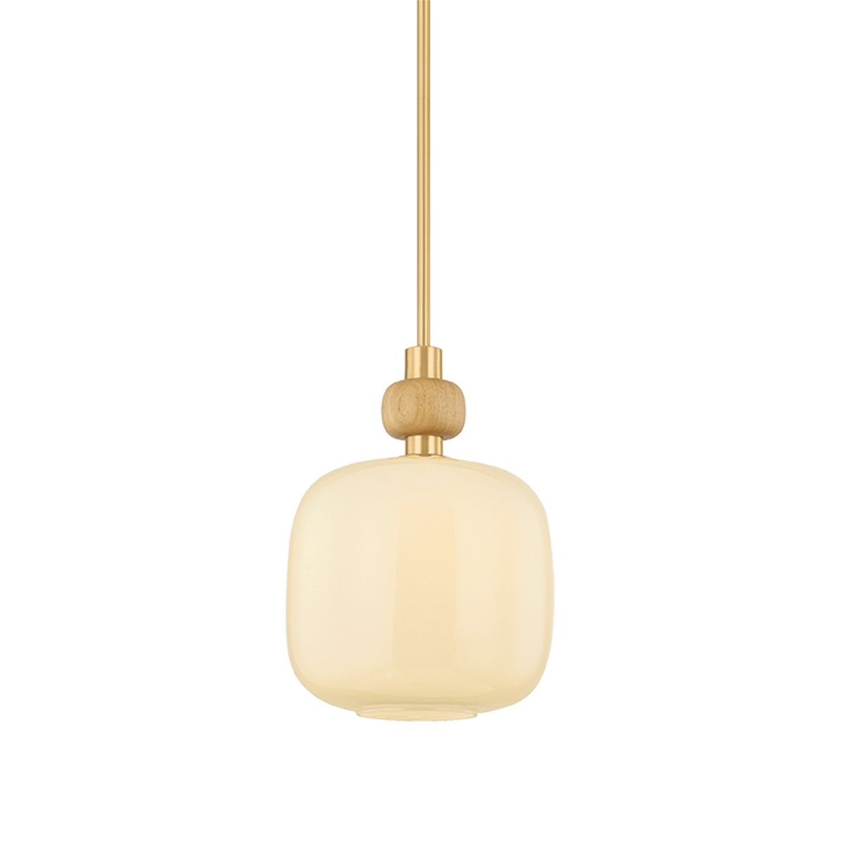 Mitzi by Hudson Valley Lighting Elise Small Pendant in Aged Brass