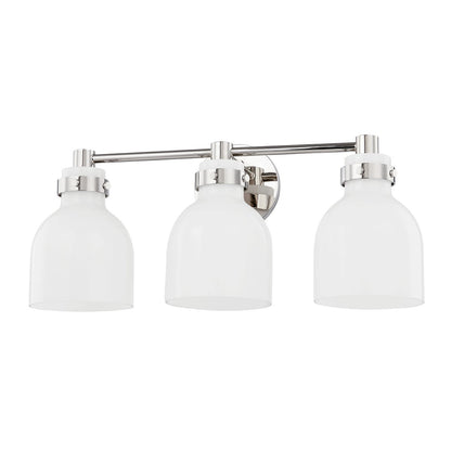 Mitzi by Hudson Valley Lighting Elli 3-Light Vanity Light in Polished Nickel