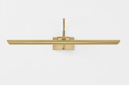 Mitzi by Hudson Valley Lighting Elowen Large Picture Light in Aged Brass, detail view 1