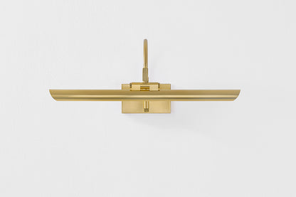 Mitzi by Hudson Valley Lighting Elowen Small Picture Light in Aged Brass, detail view 1