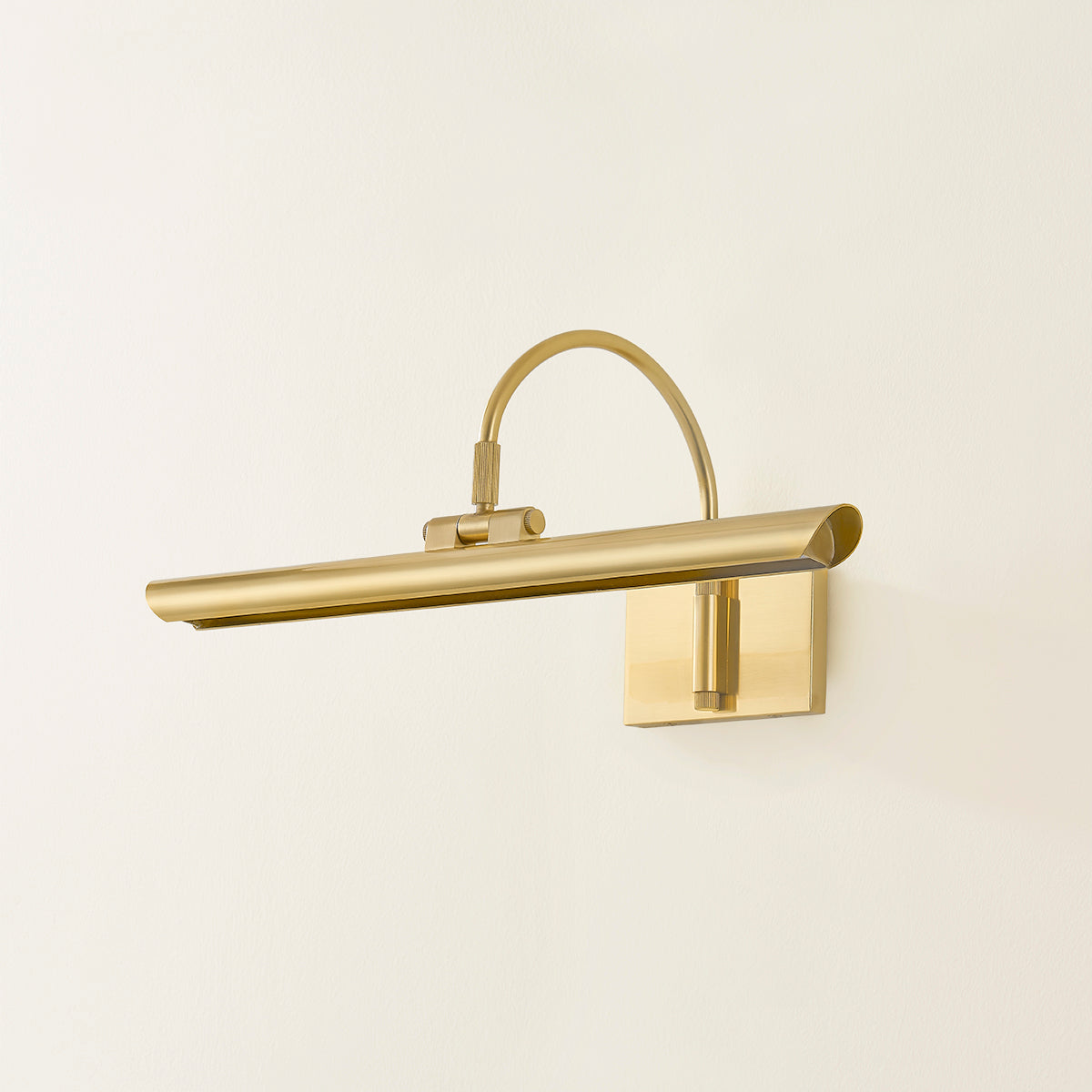 Mitzi by Hudson Valley Lighting Elowen Small Picture Light in Aged Brass, detail view 3