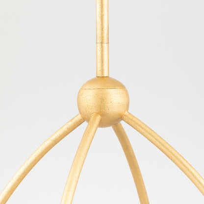 Mitzi by Hudson Valley Lighting Elsa Chandelier in Gold Leaf, detail view 2