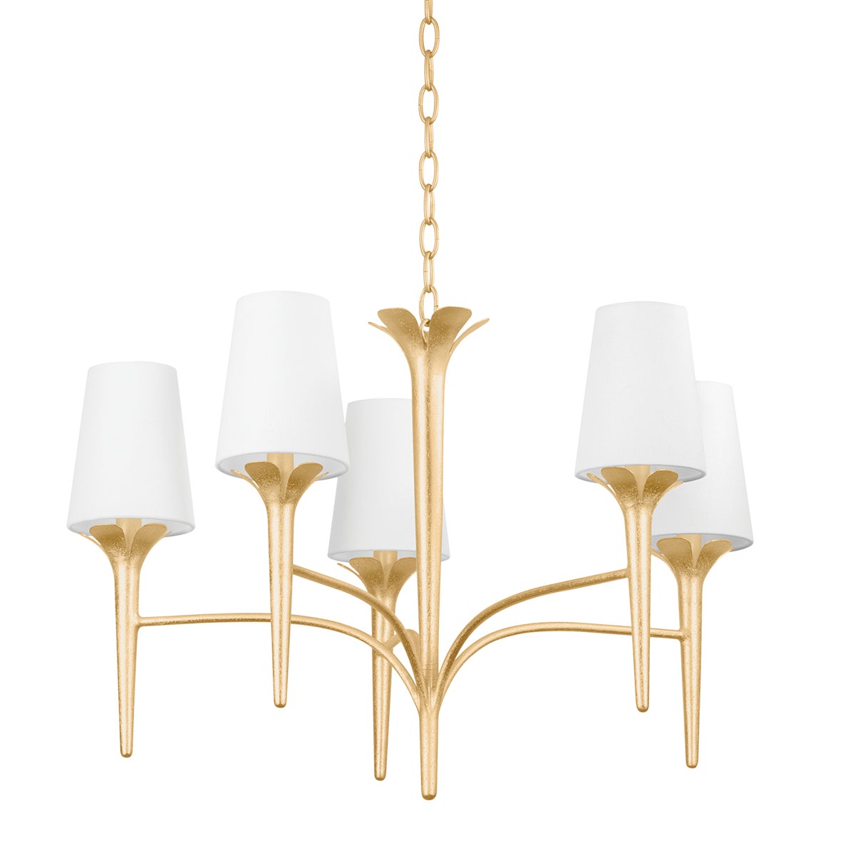 Mitzi by Hudson Valley Lighting Emily Chandelier in Gold Leaf