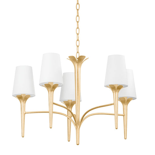 Mitzi by Hudson Valley Lighting Emily Chandelier in Gold Leaf