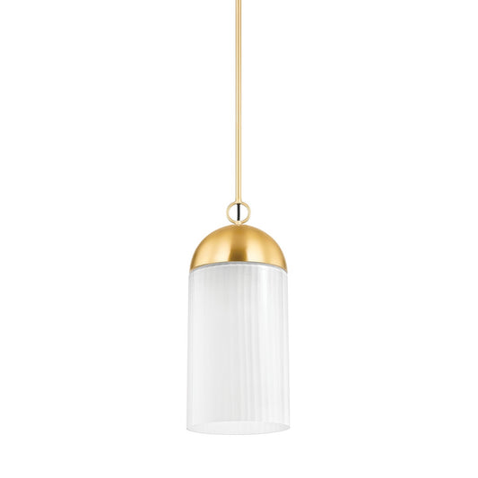Mitzi by Hudson Valley Lighting Emory Pendant in Aged Brass