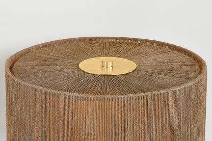 Mitzi by Hudson Valley Lighting Enya Table Lamp in Aged Brass / Ceramic Shadow Amphora, detail view 6