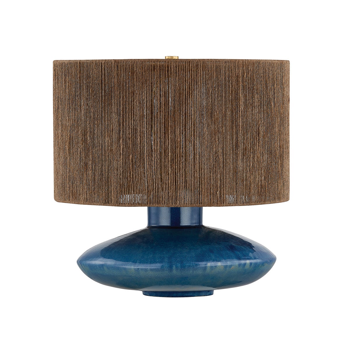 Mitzi by Hudson Valley Lighting Enya Table Lamp in Aged Brass / Ceramic Shadow Amphora