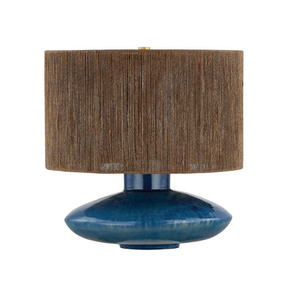 Mitzi by Hudson Valley Lighting Enya Table Lamp in Aged Brass / Ceramic Shadow Amphora