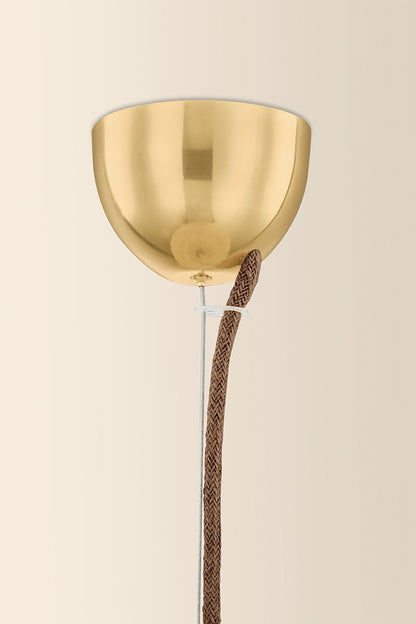 Mitzi by Hudson Valley Lighting Erin Large Pendant in Aged Brass, detail view 1