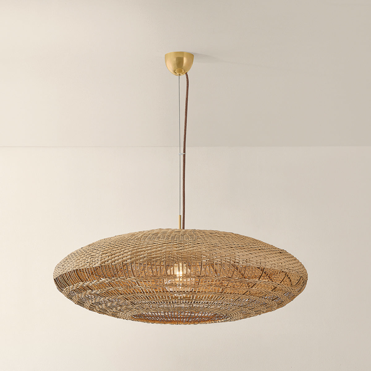 Mitzi by Hudson Valley Lighting Erin Large Pendant in Aged Brass, detail view 2