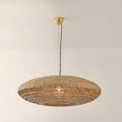Mitzi by Hudson Valley Lighting Erin Large Pendant in Aged Brass, detail view 2