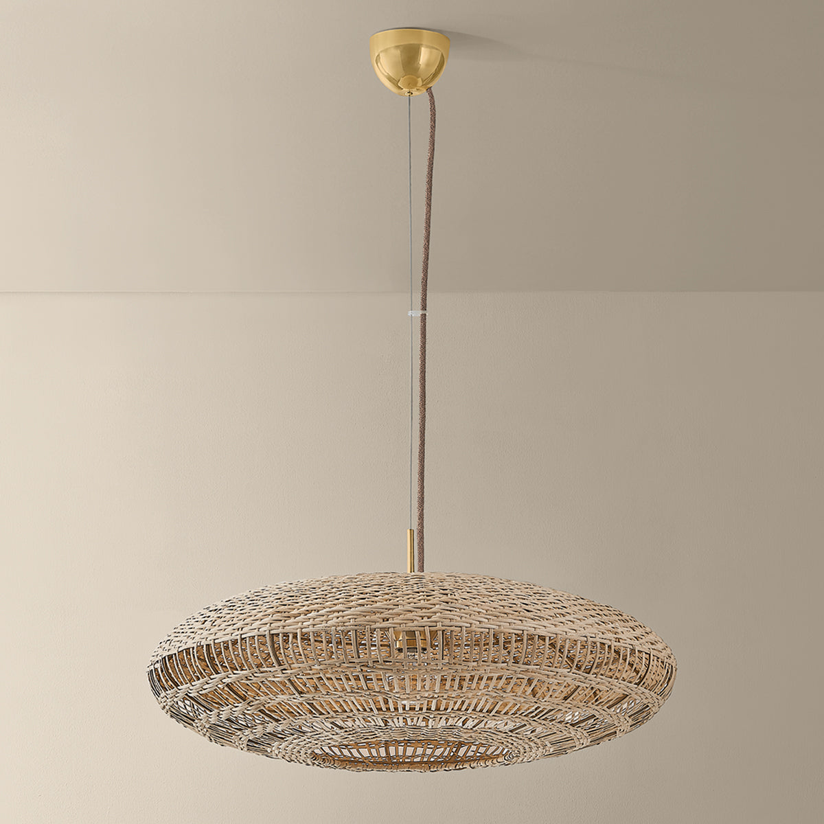 Mitzi by Hudson Valley Lighting Erin Small Pendant in Aged Brass, detail view 3
