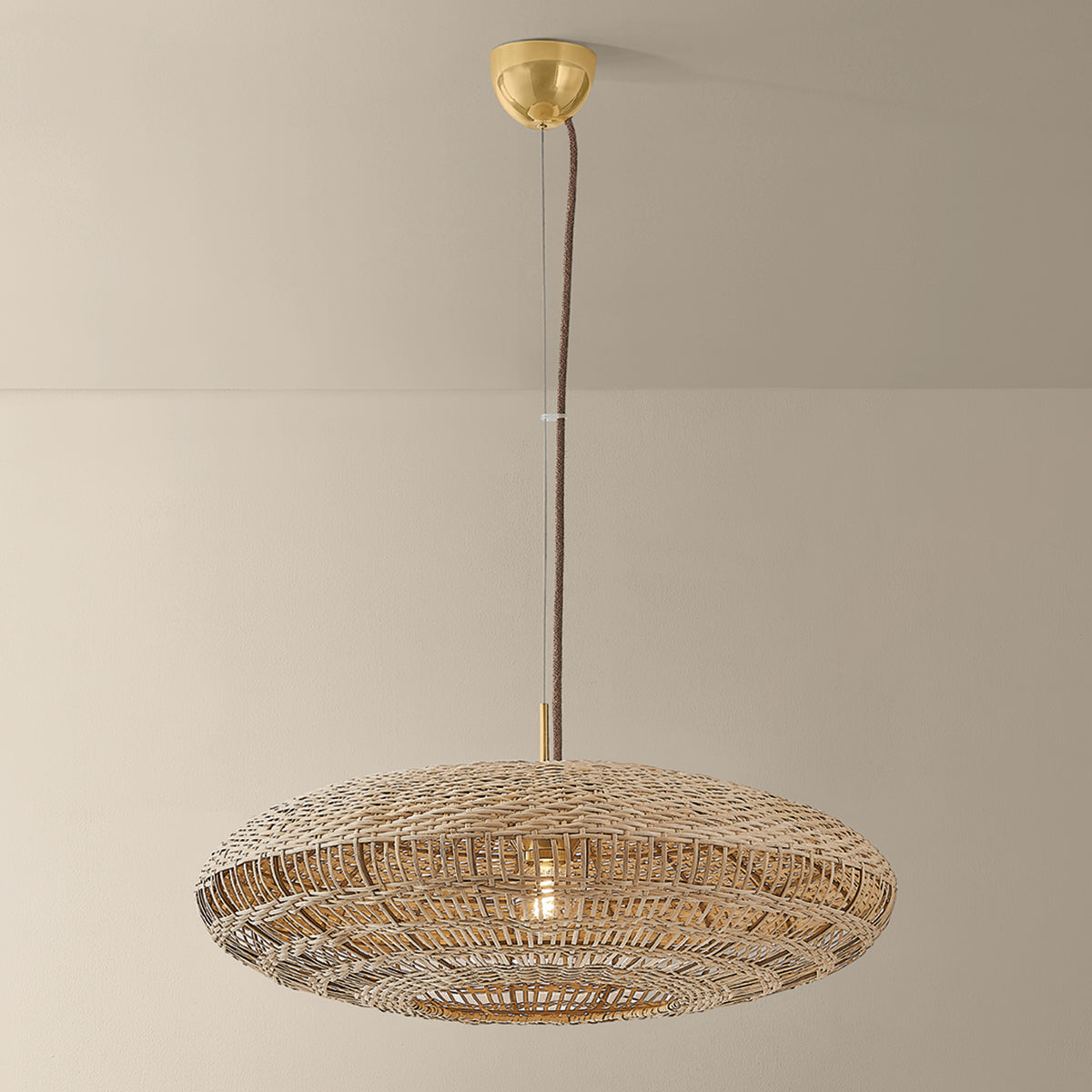 Mitzi by Hudson Valley Lighting Erin Small Pendant in Aged Brass, detail view 5