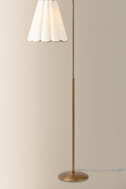 Mitzi by Hudson Valley Lighting Eula Floor Lamp in Patina Brass, detail view 2