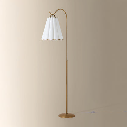 Mitzi by Hudson Valley Lighting Eula Floor Lamp in Patina Brass, detail view 3