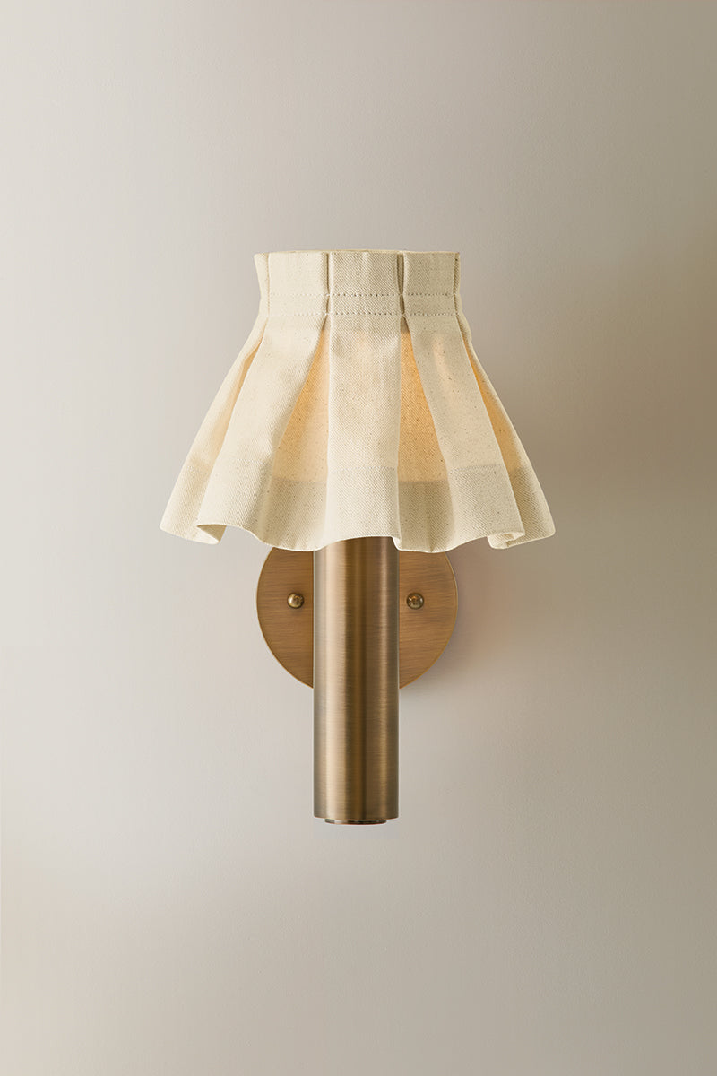 Mitzi by Hudson Valley Lighting Eunice Wall Sconce in Patina Brass, detail view 1