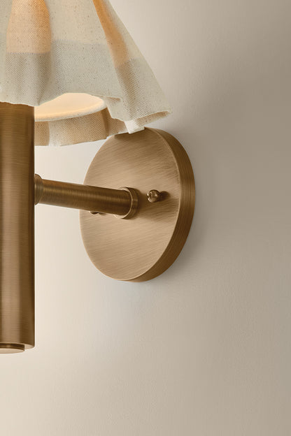 Mitzi by Hudson Valley Lighting Eunice Wall Sconce in Patina Brass, detail view 4