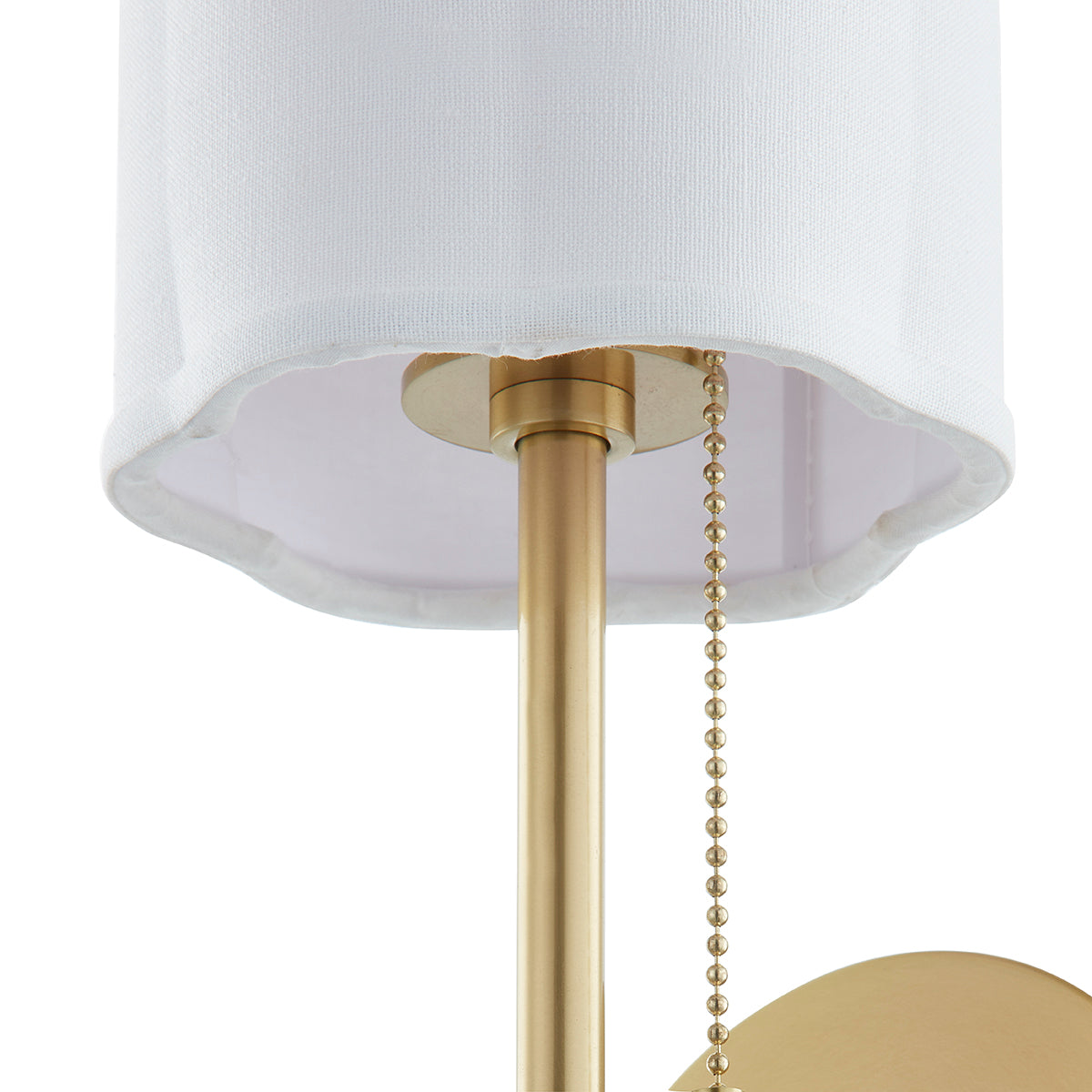 Mitzi by Hudson Valley Lighting Fawn Wall Sconce in Aged Brass, detail view 1