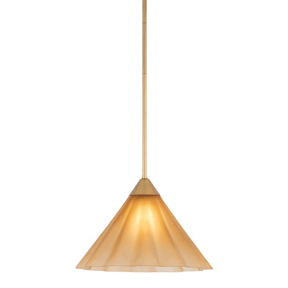 Mitzi by Hudson Valley Lighting Gabrielle Large Pendant in Aged Brass / Matte Champagne