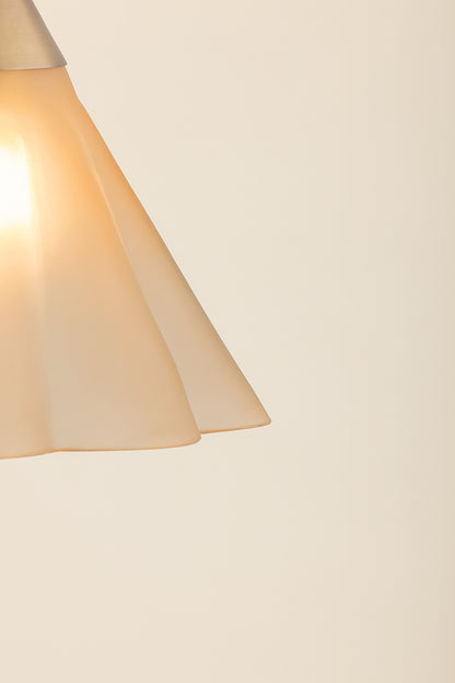 Mitzi by Hudson Valley Lighting Gabrielle Small Pendant in Aged Brass / Matte Champagne, detail view 13