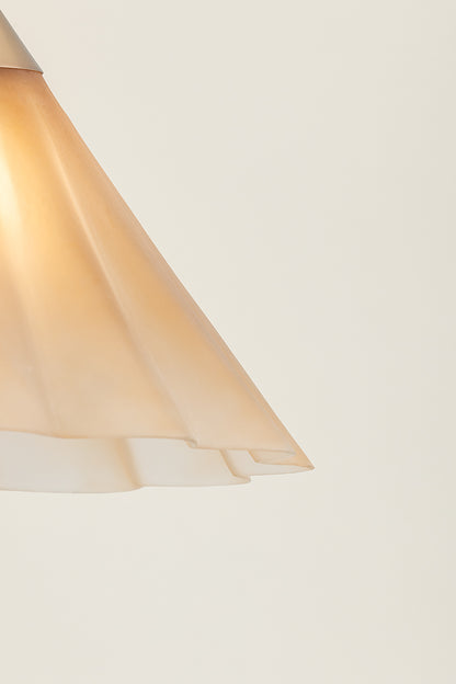 Mitzi by Hudson Valley Lighting Gabrielle Large Pendant in Aged Brass / Matte Champagne, detail view 4