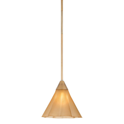 Mitzi by Hudson Valley Lighting Gabrielle Small Pendant in Aged Brass / Matte Champagne