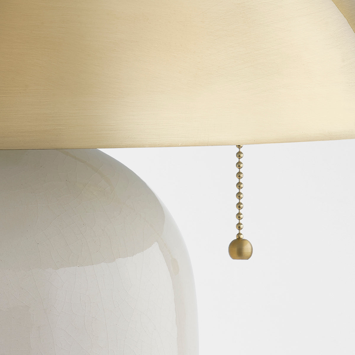 Mitzi by Hudson Valley Lighting Gaia Table Lamp in Aged Brass, detail view 1