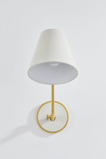 Mitzi by Hudson Valley Lighting Georgann Wall Sconce in Aged Brass / Soft White, detail view 1