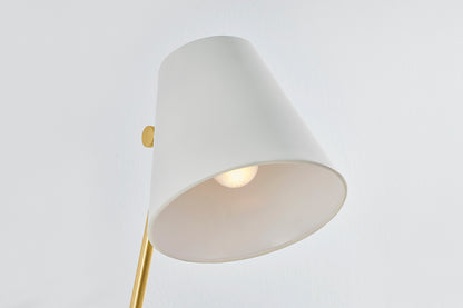 Mitzi by Hudson Valley Lighting Georgann Wall Sconce in Aged Brass / Soft White, detail view 2