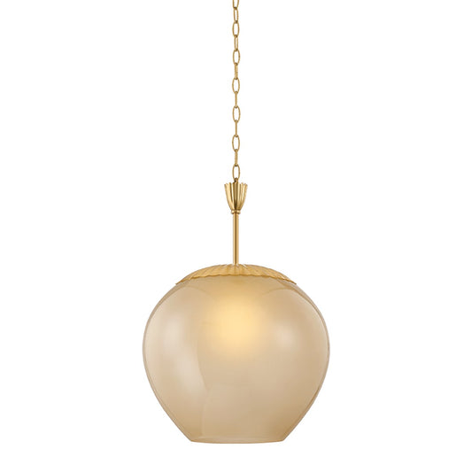 Mitzi by Hudson Valley Lighting Gilda Large Pendant in Aged Brass / Champagne Plated