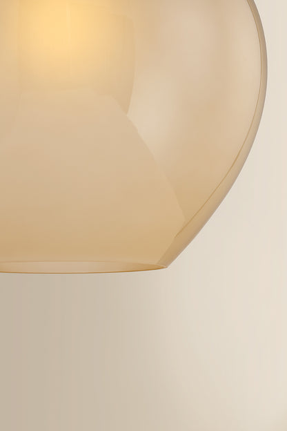 Mitzi by Hudson Valley Lighting Gilda Large Pendant in Aged Brass / Champagne Plated, detail view 6