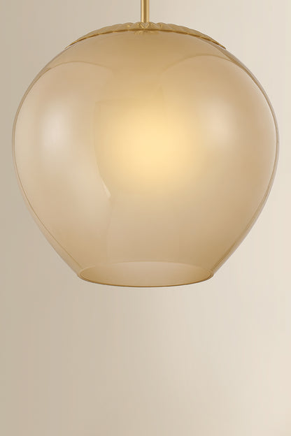 Mitzi by Hudson Valley Lighting Gilda Small Pendant in Aged Brass / Champagne Plated, detail view 6