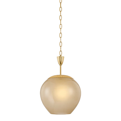 Mitzi by Hudson Valley Lighting Gilda Small Pendant in Aged Brass / Champagne Plated