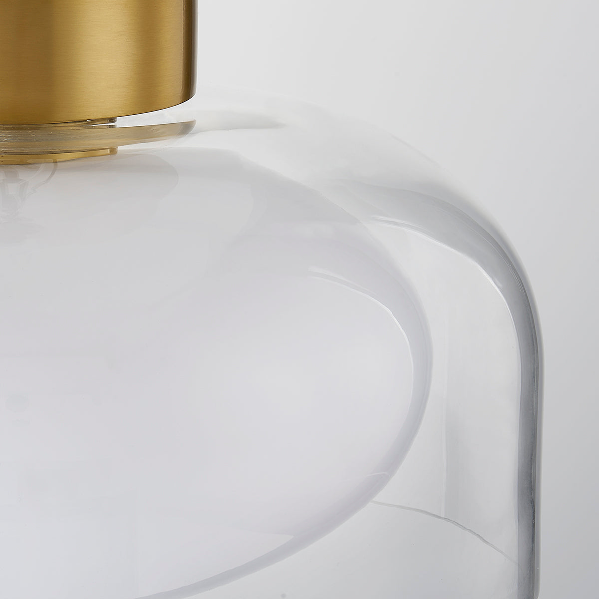 Mitzi by Hudson Valley Lighting Giovanna Flush Mount in Aged Brass, detail view 2