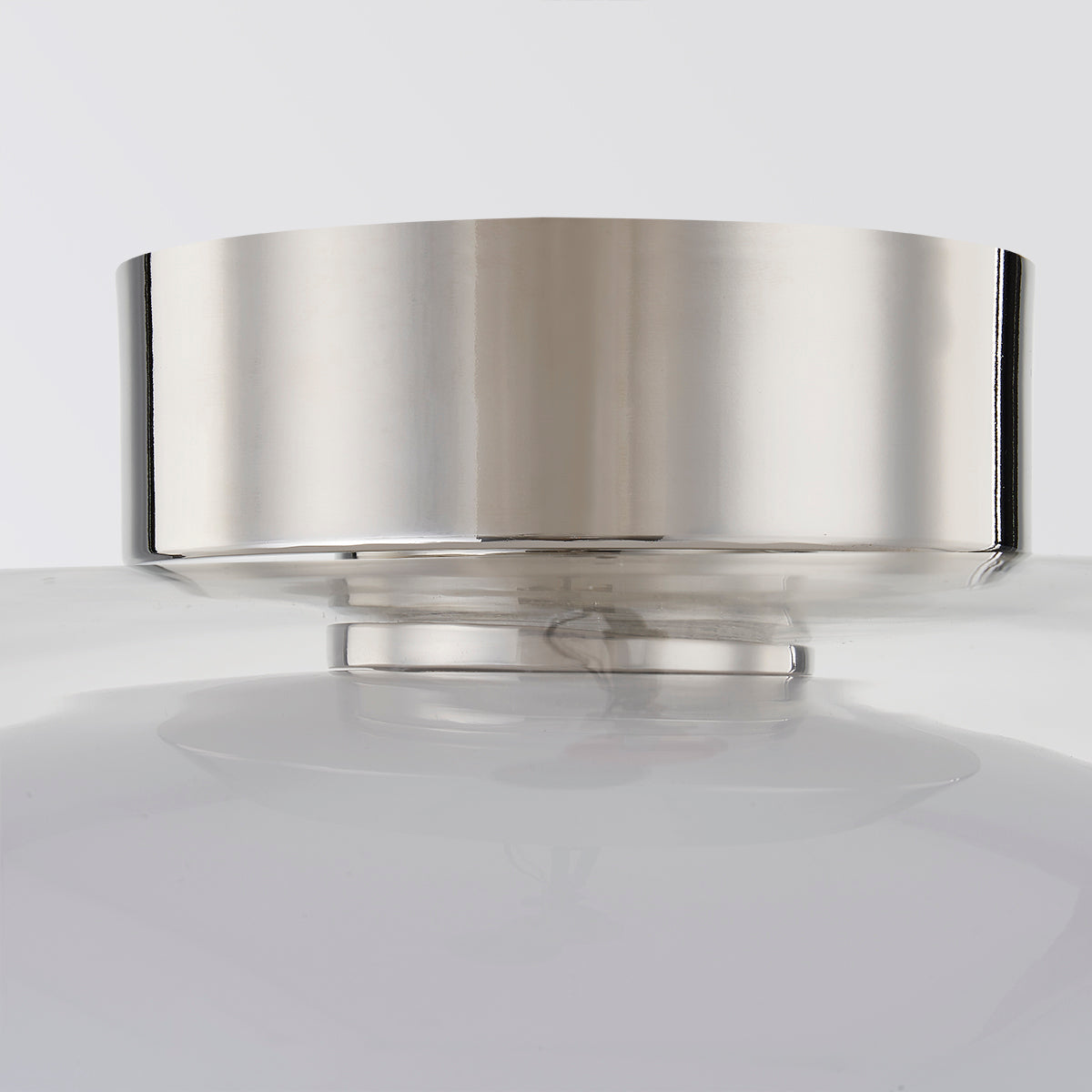 Mitzi by Hudson Valley Lighting Giovanna Flush Mount in Polished Nickel, detail view 1