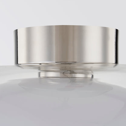 Mitzi by Hudson Valley Lighting Giovanna Flush Mount in Polished Nickel, detail view 1