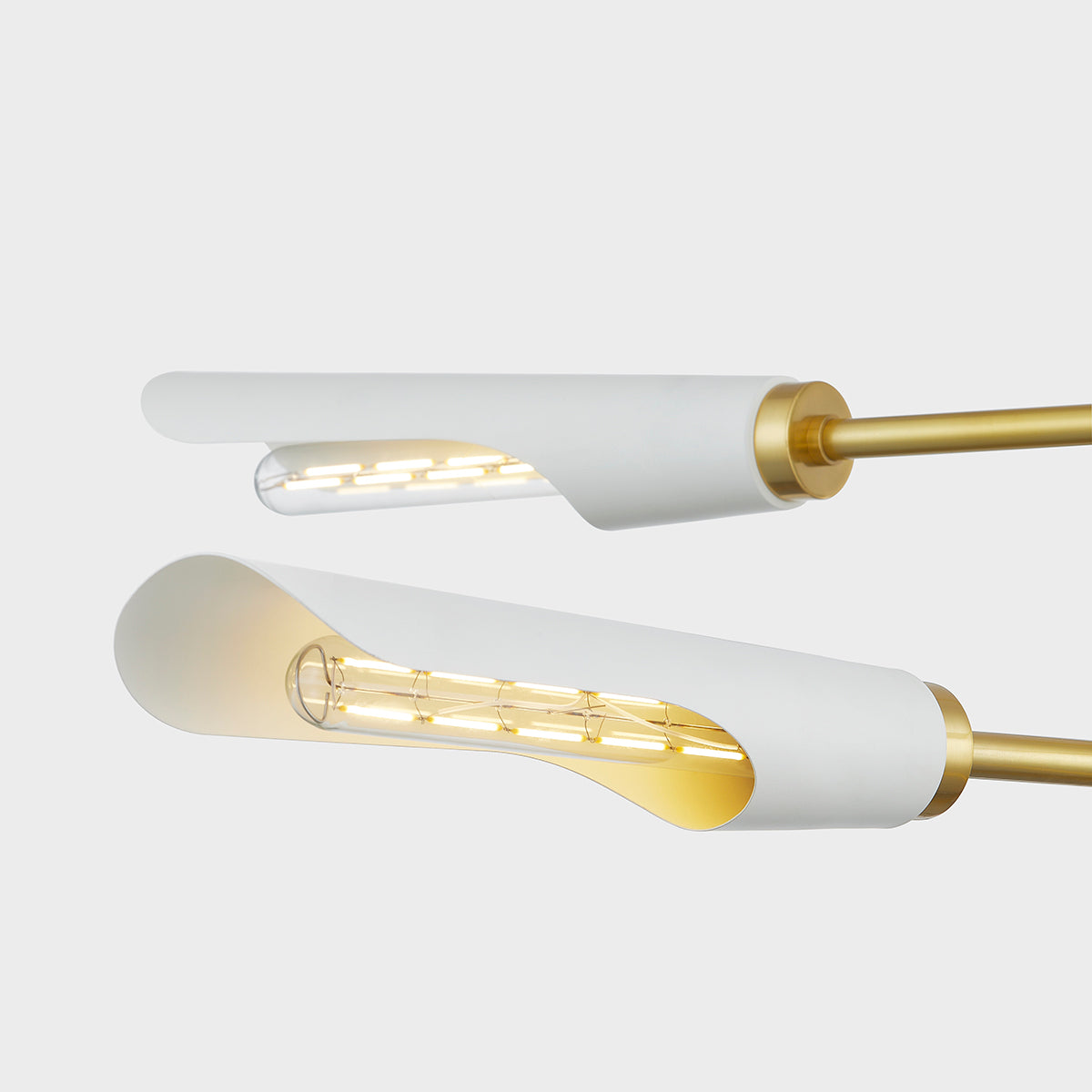 Mitzi by Hudson Valley Lighting Harperrose Chandelier in Aged Brass / Soft White, detail view 2