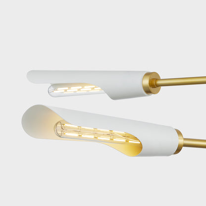 Mitzi by Hudson Valley Lighting Harperrose Chandelier in Aged Brass / Soft White, detail view 2