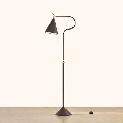 Mitzi by Hudson Valley Lighting Harriet Floor Lamp in Aged Brass / True Bronze, detail view 3