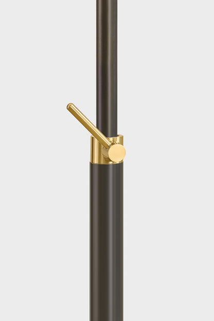 Mitzi by Hudson Valley Lighting Harriet Floor Lamp in Aged Brass / True Bronze, detail view 4