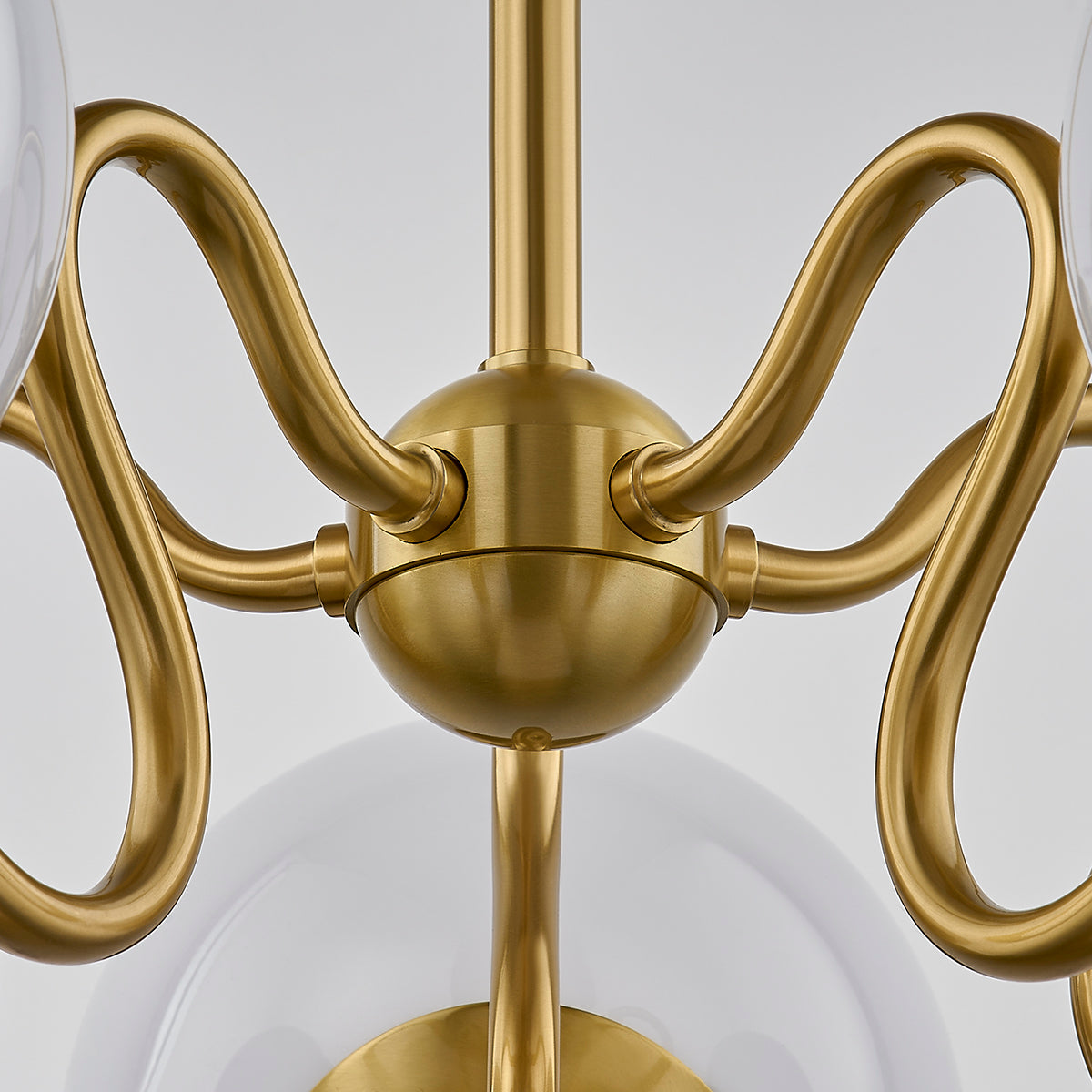 Mitzi by Hudson Valley Lighting Havana 5-Light Chandelier in Aged Brass, detail view 2