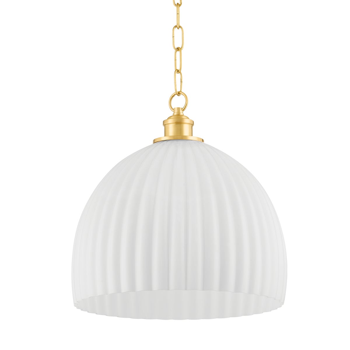 Mitzi by Hudson Valley Lighting Hillary Large Pendant in Aged Brass