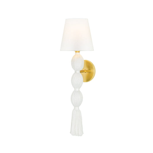 Mitzi by Hudson Valley Lighting Indra Wall Sconce in Aged Brass
